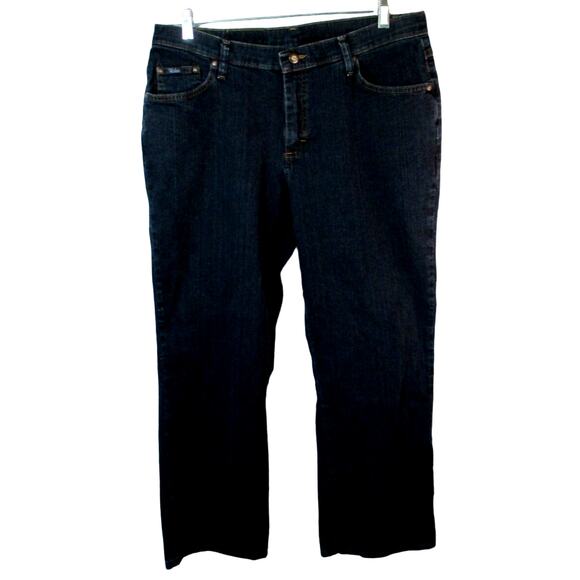 Riders by Lee Denim - Riders By Lee Women's Petite Mid Rise Straight Leg Stretch Blue Jeans Size 18P